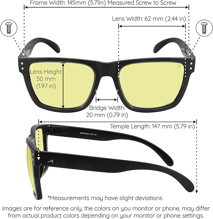 X Power ANSI Z87+ Extra Large Weekenders Safety Sunglasses Impact Resistant Polycarbonate Lens & Frame (Made In Taiwan)