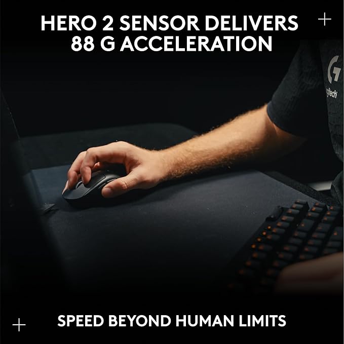 Logitech G PRO X Superlight 2c Wireless Gaming Mouse, 51 g pro-Grade Compact Mouse with 5 programmable Buttons, USB-C Charging, 44K DPI Sensor, up to 8 kHz Polling for PC/Mac - Magenta