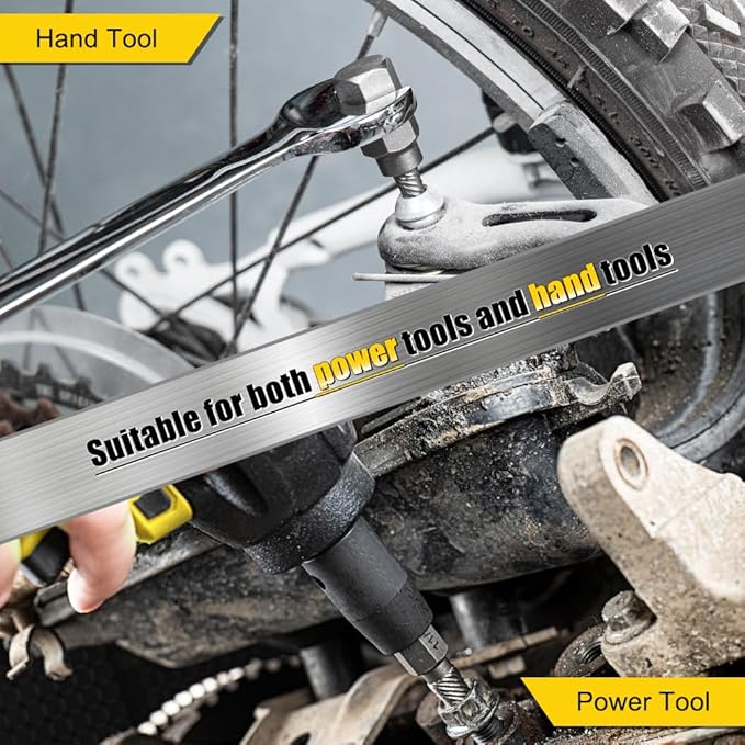 Topec 25Pcs Screw Extractor Set, Hex Head Multi-Spline Easy Out Bolt Extractor Set, Premium CR-MO Steel Rounded Bolt Remover