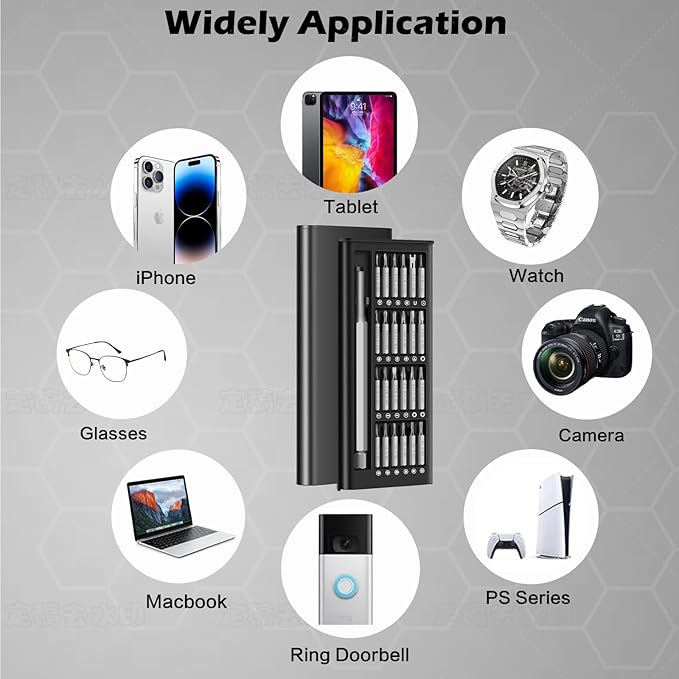 25 in 1 Mini Precision Screwdriver Set, Dlnope Professional Magnetic Tiny Repair Tool Kit for Phone, Macbook, Computer, Watch, Laptop, Ring Doorbell, Eyeglass, Electronic, Screw Driver [Bearing Steel]