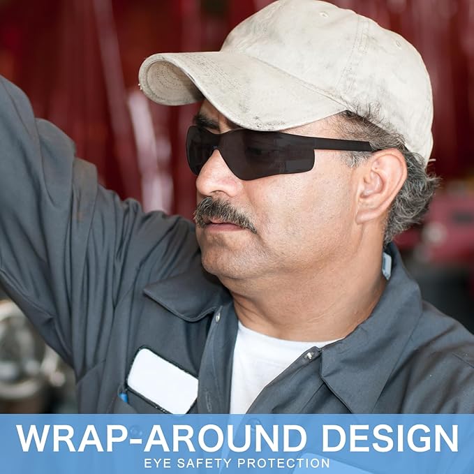 Safety Glasses ANSI Z87.1 Certified for Men & Women - Durable Lab Protective Eyewear for Chemistry & Research