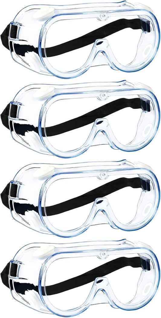 MELASA Safety Goggles ANSI Z87.1, Anti-Fog Protective Lab Goggles, Eye Protection Goggles