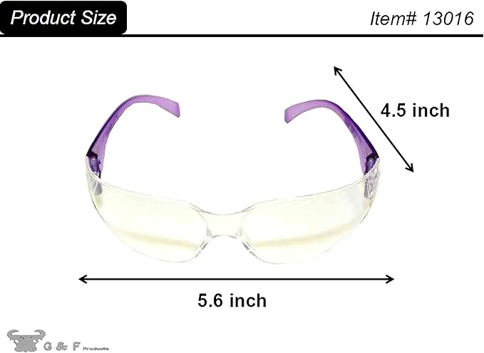 EyePRO Safety Glasses & Goggles Set, Clear Anti-Fog Lens, UV400 Protection, ANSI Z87.1 Certified, Adjustable, 6/12 Pack