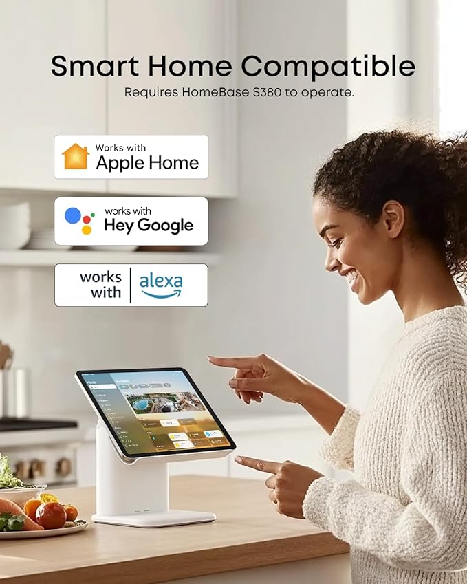 eufy Security SoloCam E42 4-Cam Kit (HomeBase S380), 4K Security Camera Wireless Outdoor, Solar Powered, AI Motion Tracking, Strobe Light, Pan & Tilt, Facial Recognition, Local Storage Up to 16 TB