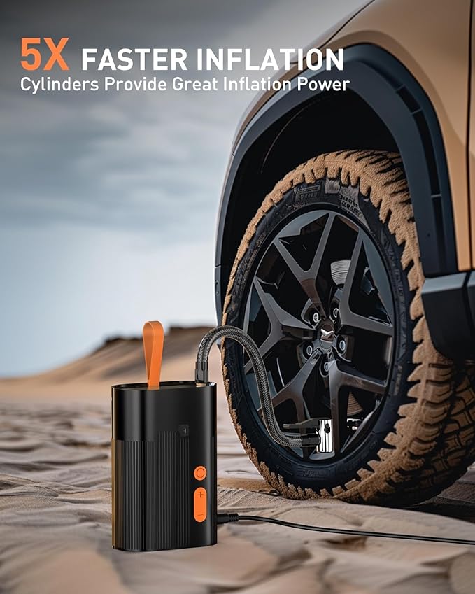 Tire Inflator Portable Air Compressor, Pump-size Air Compressor