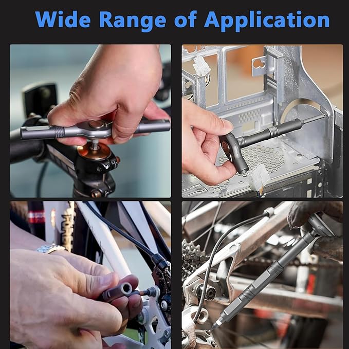 42 in 1 Magnetic Screwdriver Set, DIY Ratchet Screwdriver Set, Multi Bit Magnetic Drive Set with Detachable Ratchet Handle, Portable Compact Repair Tool Kit