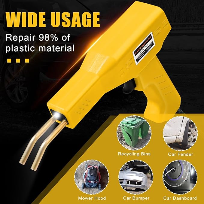 ATOLS Plastic Welder, 1000PCS Staples, Plastic Welding Kit, Hot Stapler Kit, Plastic Welder Gun Kit, Car Bumper Repair Kit, Plastic Repair Kit