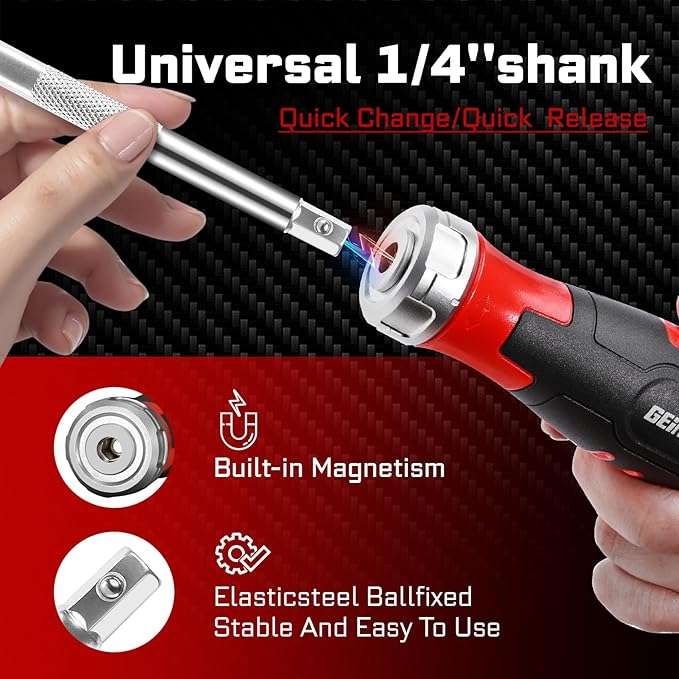 Mini Changeable Head Manual Screwdriver Holder Set, 12-in-1 Multi-bit Magnetic Screwdriver Quick-Load Mechanism, with 12pcs S2 Steel Phillips/Slotted/Torx/Square Bits