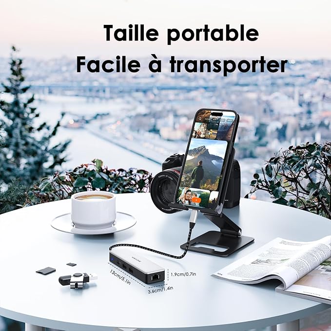 WAVLINK USB C to Ethernet Adapter, 10Gbps Hub with 1* USB-C, 2* USB-A, 2.5Gbps Ethernet Port for Laptop, Type C (Thunderbolt 4/3 Compatible) to Network for MacBook, iPad, Hp, XPS, Windows