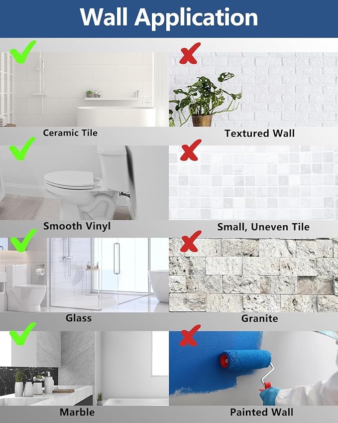 2 Pack 16.2” Grab Bars for Bathtubs and Showers, Shower Handles for Elderly Suction Cup Grab Bars for Shower Wall Heavy Duty, Safety Grab Bar for Seniors Suction Bathroom, No Drilling