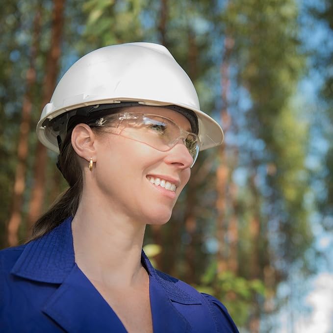 KAYGO Clear Safety Glasses for Men and Women, Bulk of 24 Protective Eyewear, Polycarbonate ANSI Z87.1 Impact Resistant Eye Protection for Work, Lab, Construction