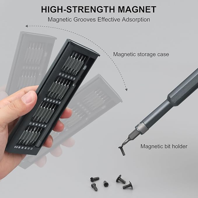Precision Screwdriver Set 49 in 1 SHARDEN Small Screwdriver Set Magnetic Repair Tool Kit for Laptop, iPhone, Cell Phone, PC, MacBook, Tablet, Computer, PS5, PS4, Electronic, Glasses, Watch