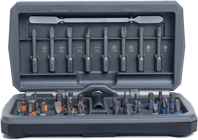 ratchet screwdriver set, magnetic screwdriver set, DIY combination soft shaft, suitable for furniture assembly, electrical maintenance, bicycle tools