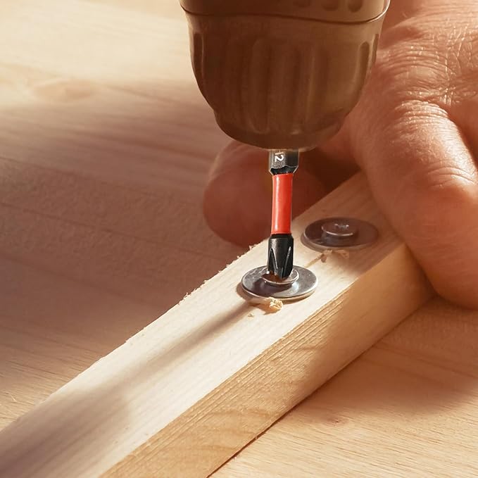 Impact #2 Phillips Screwdriver Bit Set, 10 Pieces 2” S2 Steel Magnetic PH2 Tips Driver Power Bit Set with Organizer Case