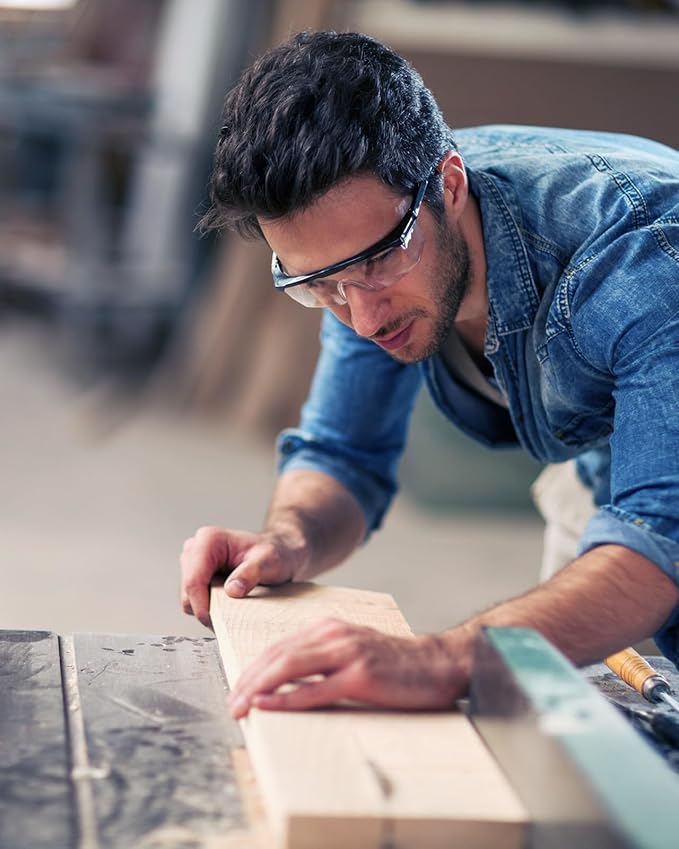 8 Pack Safety Glasses Clear Safety Goggles Eye Protection,Anti-Fog Lightweight Protective Glasses Eyewear Wide-Vision for Lab