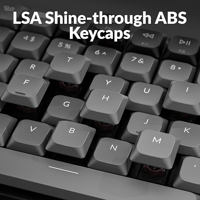 Keychron K3 75% QMK Wireless Mechanical Keyboard, Bluetooth 5.2/Wired Connection Custom Programmable RGB, Hot-Swappable with Low Profile Brown Switch for Mac Windows Linux - Version 3