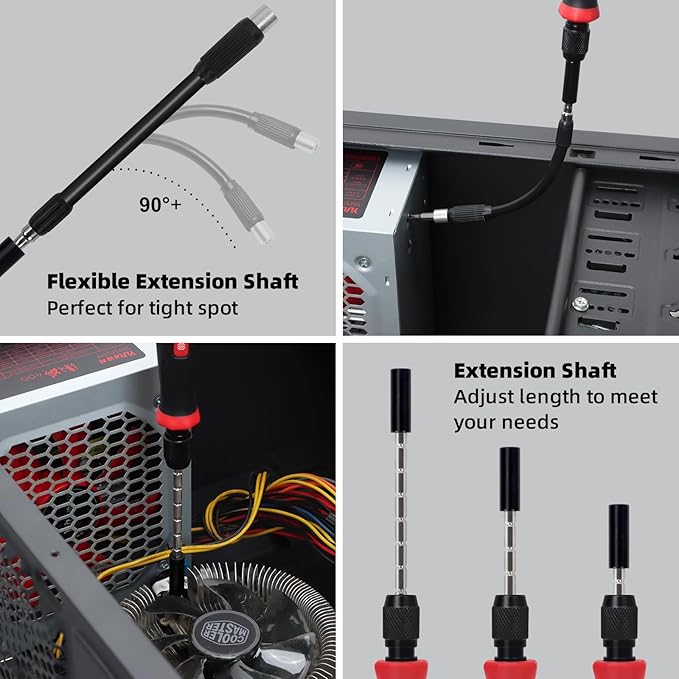 SHARDEN Precision Screwdriver Set 153 in 1 Small Screwdriver Set with Case Magnetic Electronic Repair Tool Kit for Computer, Laptop, Cell Phone, PC, iPhone, MacBook, PS5, PS4, Xbox, Eyeglasses, Watch