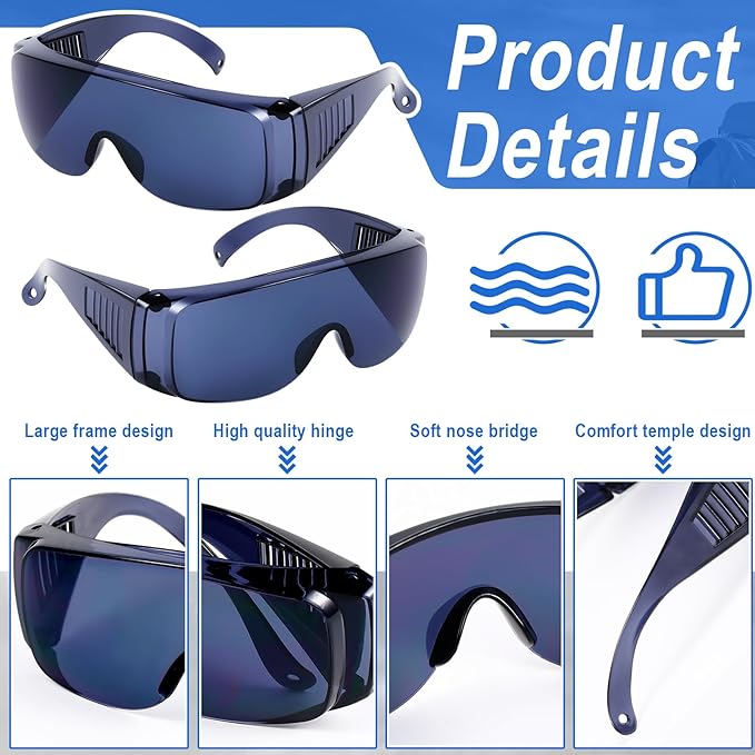 Kanayu Safety Glasses Bulk Protective Goggles Anti Fog Scratch Resistant Eyewear