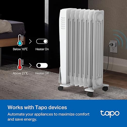 TP-Link Tapo Smart Temperature and Humidity Sensor T310, White, Requires Tapo Hub, High-Accuracy Swiss-Made Sensor, Real-Time Notifications, Free Data Storage, Long-Lasting Performance