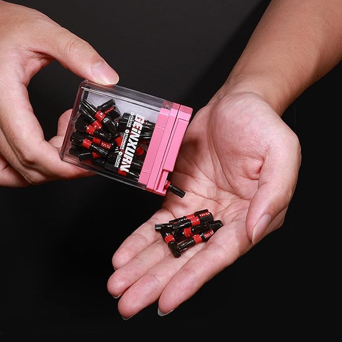 Impact Torx Screwdriver Bits Set,90 Pcs 1" Magnetic (T10/T15/T20/T25/T30) S2 Steel Multi Star Driver Bit and Bit Holder with Storage Colorful Box