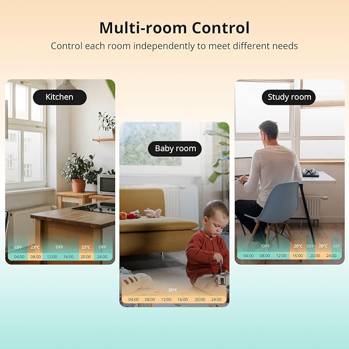 SONOFF Zigbee Thermostatic Radiator Valve, Smart Thermostatic Radiator Supports App Remote Control and Timing, Zigbee 3.0 Hub Required, Compatible with Amazon Alexa/Google Home.