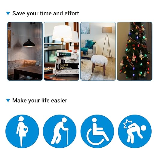 DEWENWILS Wireless Remote Control Outlet, Programmable and Expandable Electrical Outlet Switch, Wireless Remote Light Switch, 100FT Range, FCC Listed, 1 Remote and 3 Outlets