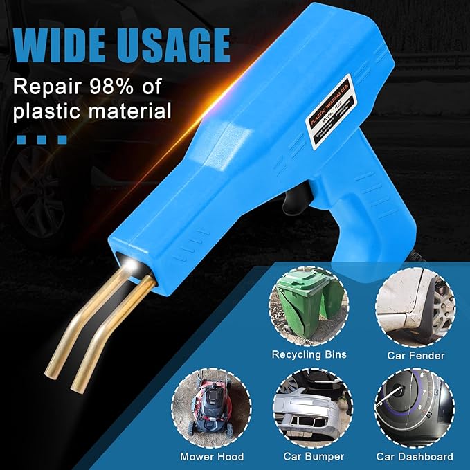ATOLS Plastic Welder, 1000PCS Staples, Plastic Welding Kit, Hot Stapler Kit, Plastic Welder Gun Kit, Car Bumper Repair Kit, Plastic Repair Kit