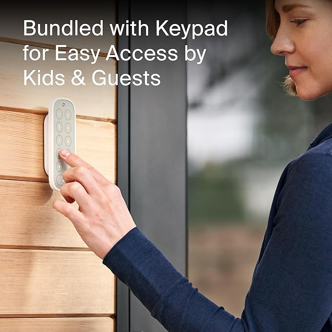 Level Bolt Smart Deadbolt with Keypad - Make Your Lock Smart & Keep Your Existing Hardware and Keys - Keyless Entry via Level App (iOS & Android) - Works with Apple Home