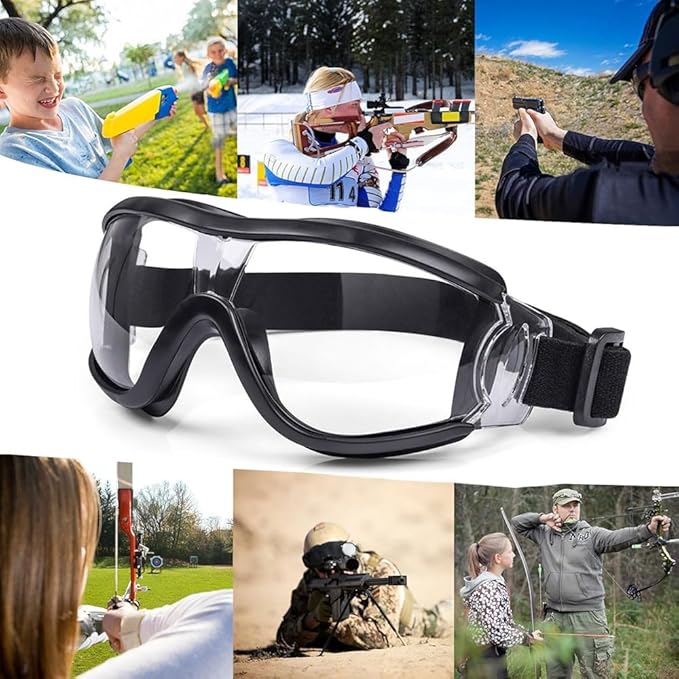 Kids Safety Goggles, Toddler Safety Glasses With UV Anti-Fog,Clear Lens Glasses Cleaning Cloth Included