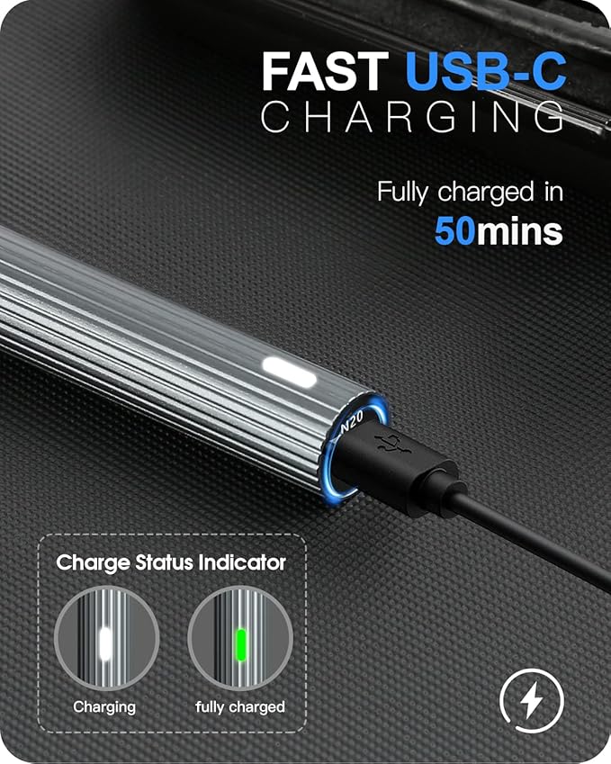 Kingsdun Mini Electric Screwdriver, 36 in 1 Cordless Precision Power Screwdriver Set with 30 Magnetic Bits, Rechargeable Repair Tool Kit with LED Lights Magnetic Mat for Camera PC Laptops