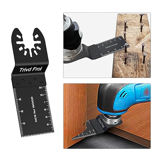 45PCS Oscillating Saw Blades, Professional Multitool Blades for Wood Nails Metal Plastics, Quick Release Multi Tool Blades Kits Fit Dewalt Milwaukee Ryobi Bosch Fein Porter Genesis