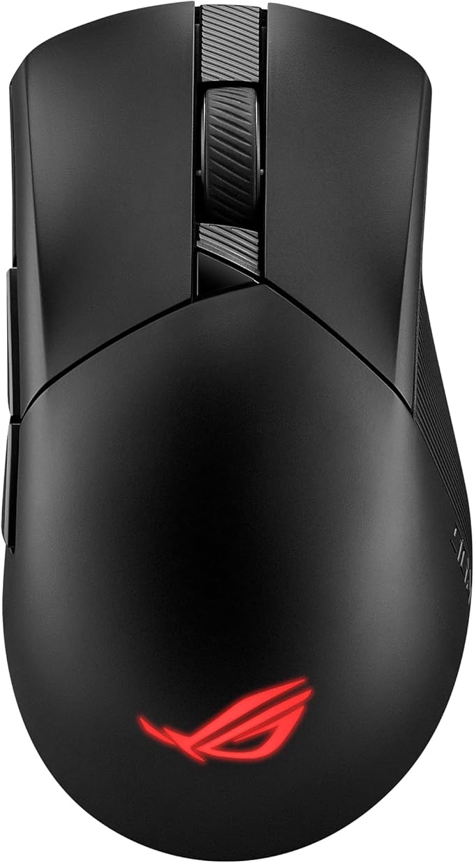 ASUS ROG Gladius III Wireless Aimpoint Gaming Mouse – Right-Handed Ergonomic, 79g, Tri-Mode Connectivity, 36K DPI, up to 119Hr Battery, Hot-Swappable Switches, PC/Mac Support - Black