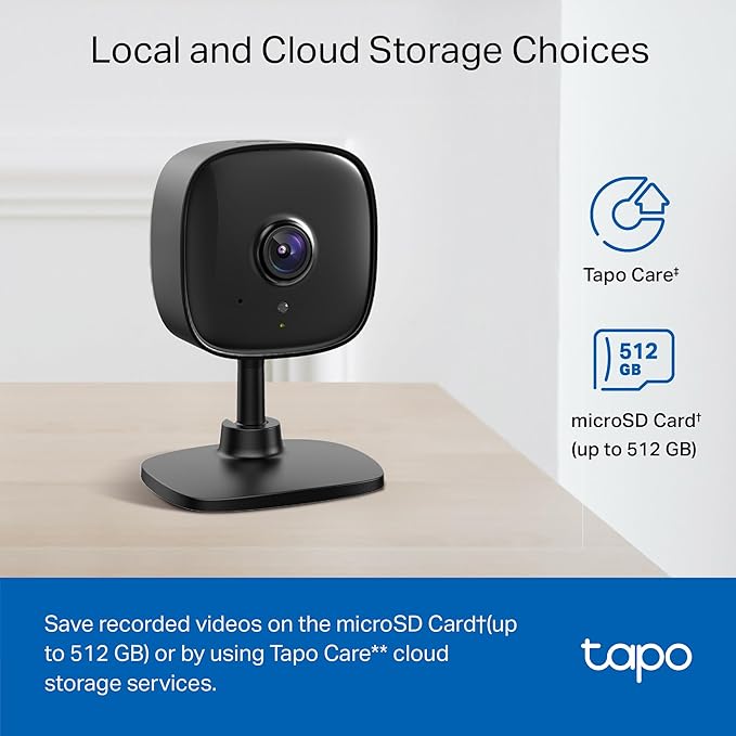 Tapo by TP-Link 1080P Indoor Security Camera for Baby Monitor, Pet Camera w/Motion Detection, 2-Way Audio, Night Vision, Cloud & SD Card Storage, Works w/Alexa & Google Home, Black, C101(4-Pack)