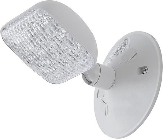 GZRUIYANG Emergency Remote Head Lighting, Single Square Head Emergency Light, UL Listed, Multi Voltage 3.6 to 24 Volt Input, 3 Watts, 180 Lumen, No Battery Inside