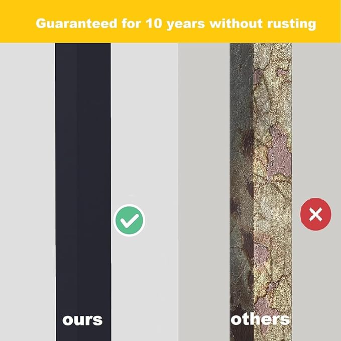 Handrails for Outdoor Steps,1-4 Step Stair Handrail & Indoor Stair Railing Kit，Black Railings for Outdoor Steps and Hand Rails for Seniors for Porch（4 Step）