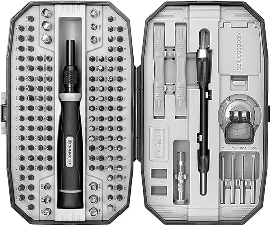 SHARDEN 153 in 1 Precision Screwdriver Set Computer Tool Kit, Laptop Screwdriver Kit Magnetic Electronic Screwdriver Set for PC, iPhone, Phone, PS5, PS4, Jewelry, Tablet, RC, Xbox Controller Repair