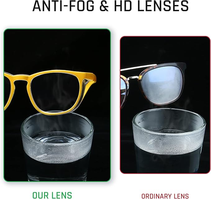 Stylish Safety Glasses, Clear Anti-Fog Anti-Scratch Protective Glasses For Men And Women