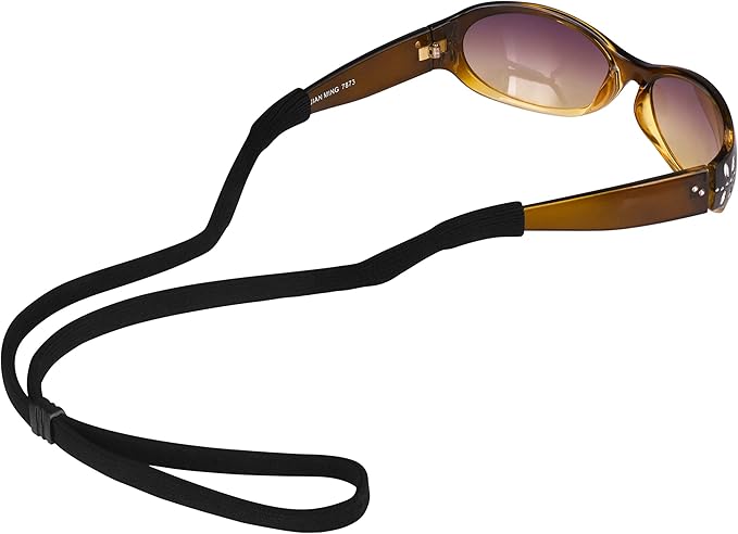 Black Glasses Strap - Universal Size for Adult Kids - Pack of 6