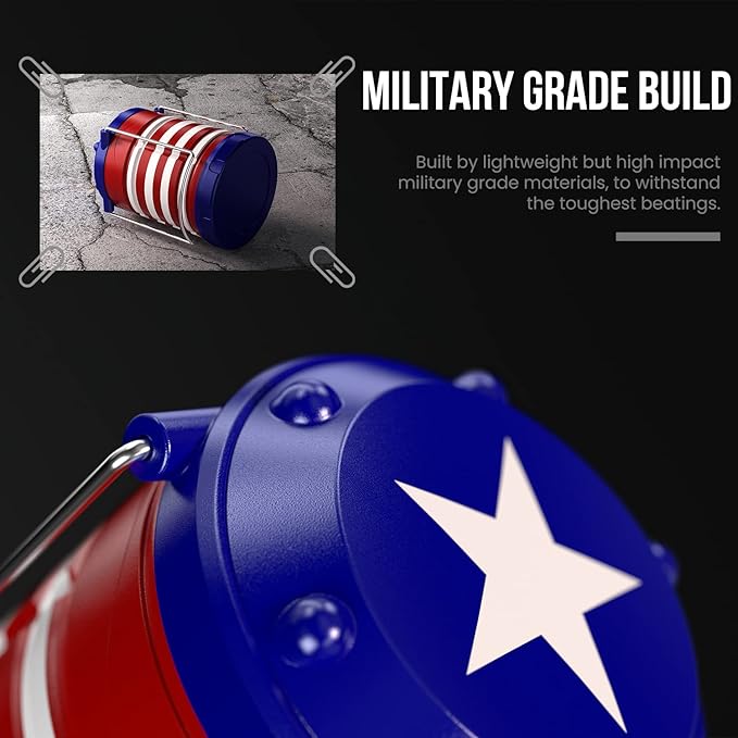 Lichamp LED Camping Lantern, 4 Pack Battery Powered Flashlight for Power Outages, Portable Collapsible Hanging Light Essential for Home, Outdoor, Emergency Lamp Survival Kit Gear for Hurricane, I4AF