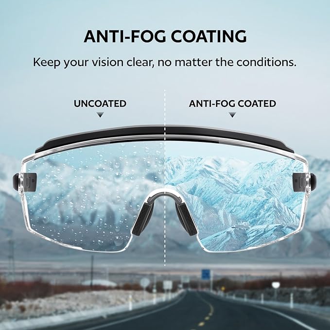 UKNOW Safety Glasses Over Eyeglasses, Anti Fog Safety Goggles ANSI Z87.1, Adjustable Protective Eyewear