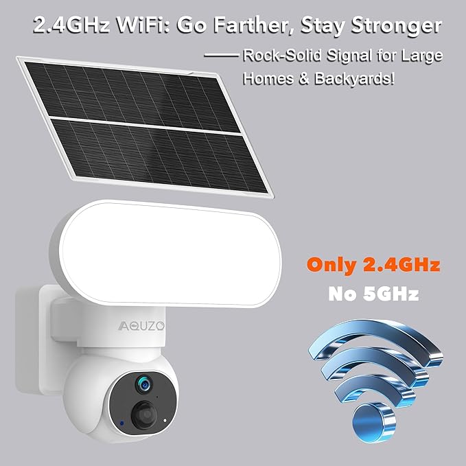 Solar Wireless Outdoor Security Camera Built-in 1500LM Flood Light - 2K HD PTZ with 360° View, Color Night Vision, Human Motion Sensor, 2-Way Audio, Weatherproof, 64GB Local Recording, No Monthly Fees
