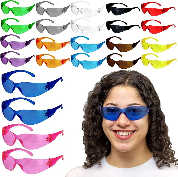 Hyline Anti-Fog Color Safety Glasses Variety, Impact Resistant, Polycarbonate, Anti-Scratch