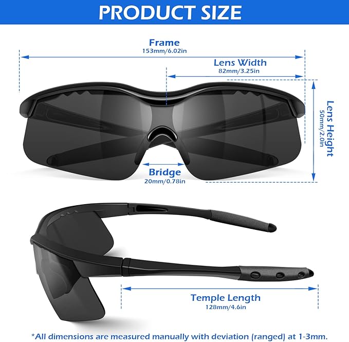 OXG Safety Glasses for Men Women, Impact & Scratch Resistant ANSI Z87.1 Safety Goggles Eye Protection UV-Block