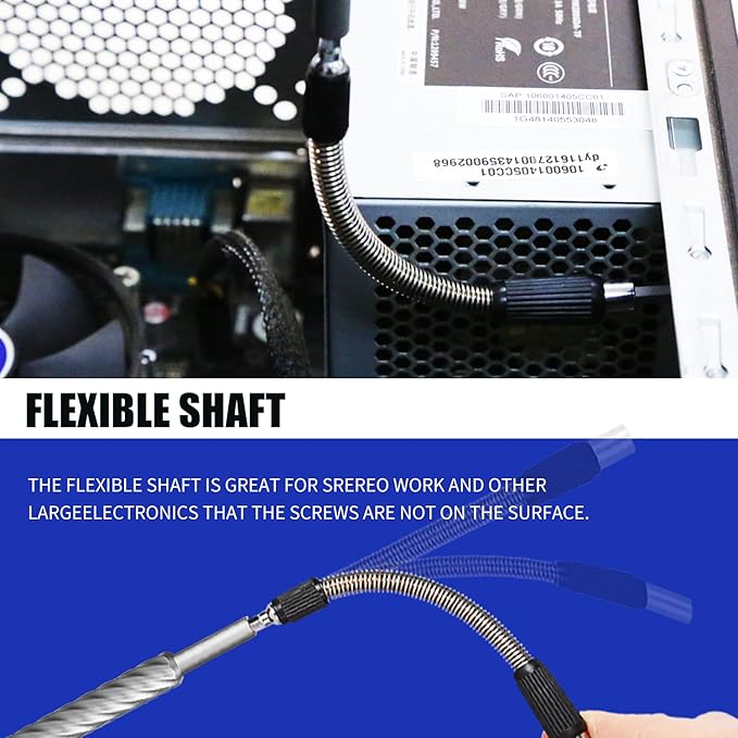 HengTianMei 141 in 1 Precision Screwdriver Set with Magnetic Driver Kit Professional Electronics Repair Tool Kit for Computer, PC, Mac-Book, Laptop, Tablet, iPhone, Xbox, Game Console (H1128-B)