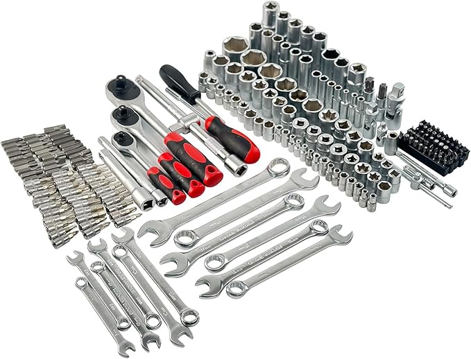 Ultimate Sockets Set Comprehensive Hand Tool Set Perfect for Home Essentials College Dorm Car Emergency Kit Ideal Apartment Essentials & Men’s Tools Gift