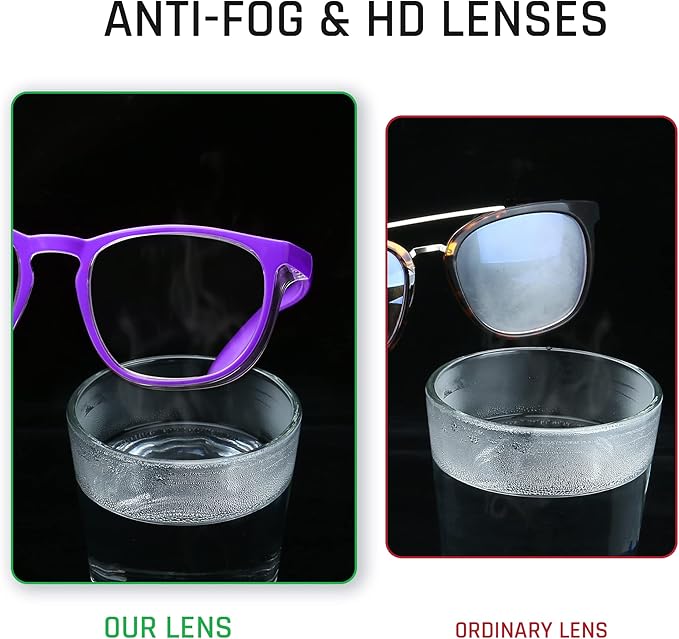 Stylish Safety Glasses, Clear Anti-Fog Anti-Scratch Protective Glasses For Men And Women