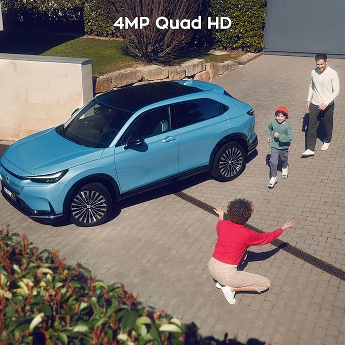 xmartO [WiFi 6 Dual-Lens Camera] 2-in-1 QHD WiFi Home Security Camera with AI Tracking, Pan Tilt Zoom, 5G/ 2.4G Dual Band, Bluetooth Easy Setup (Add-on CAM to NVR, Also Works Standalone)