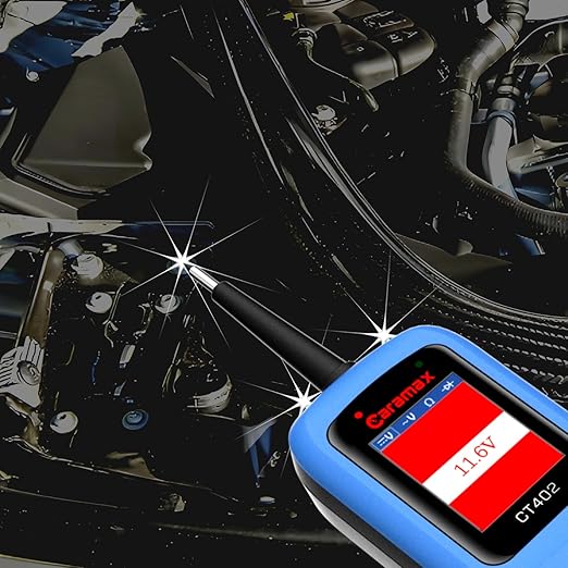 Automotive Power Circuit Probe Tester 12-24V Trailer Light Tester with 0.7mm Non-Piercing Probe Kits&40FT Cord Resistance&Duty Cycle Digital Multimeter Short&Open Finder Diode Diagnostic Tool