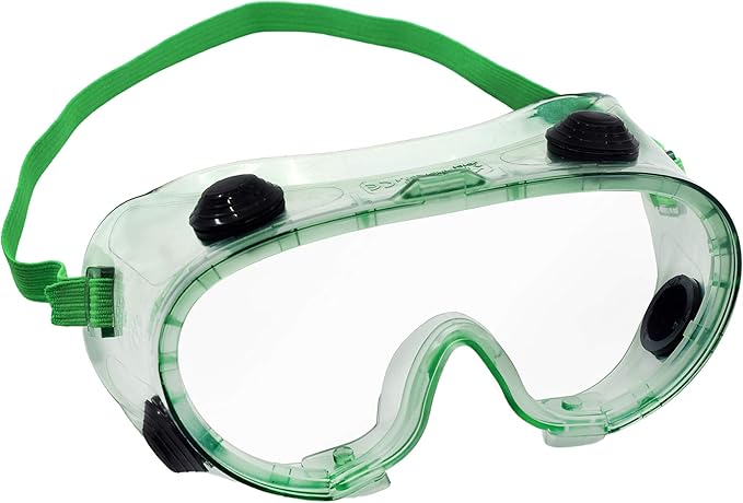 EISCO Safety Goggles - Indirectly Vented, Anti-Fog, UV Protection - Flexible Frame - Ideal for Lab Use - Fits Over Eyeglasses