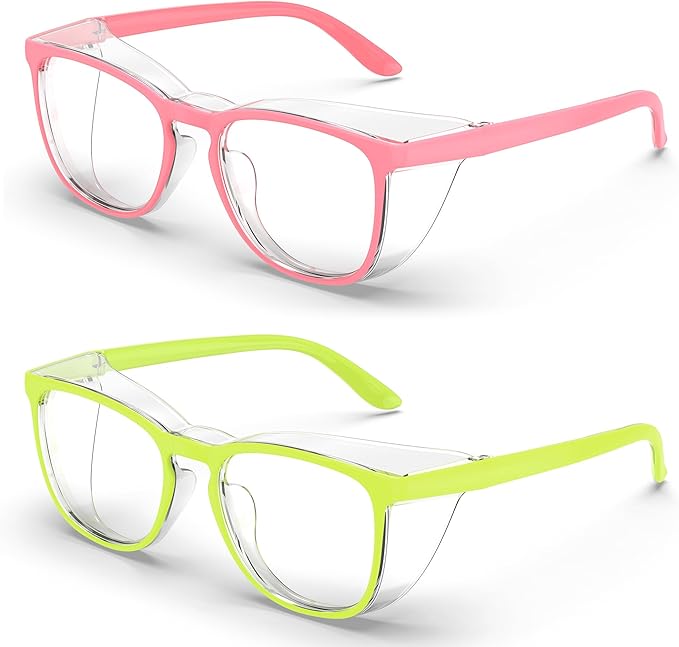 Stylish Safety Glasses, Clear Anti-Fog Anti-Scratch Protective Glasses For Men And Women